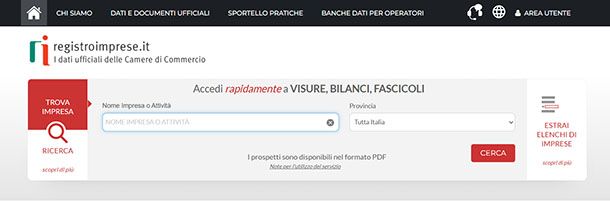 Registro delle Imprese