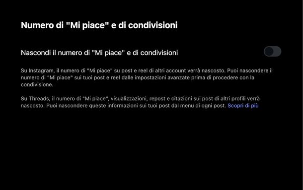 Riattivare visualizzazione numero like Instagram Web