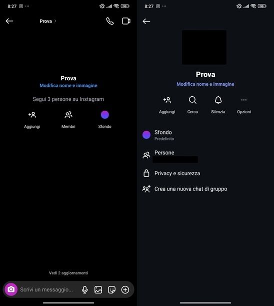 Vedere gruppi Instagram Android