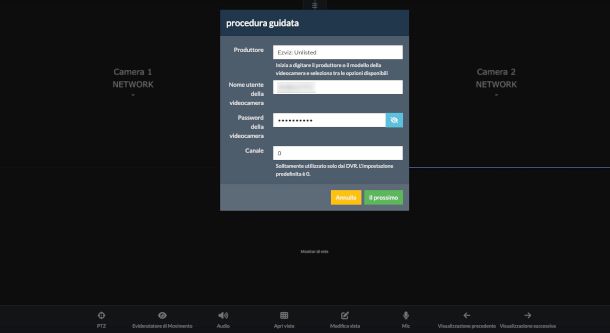configurazione manuale telecamera IP su Agent DVR