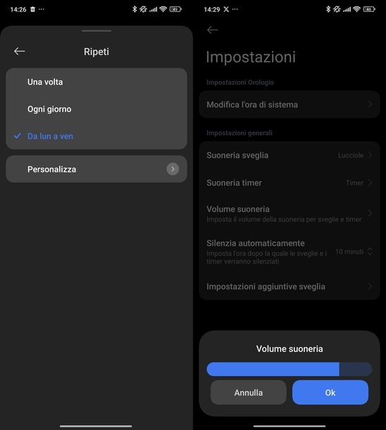 App Orologio Xiaomi