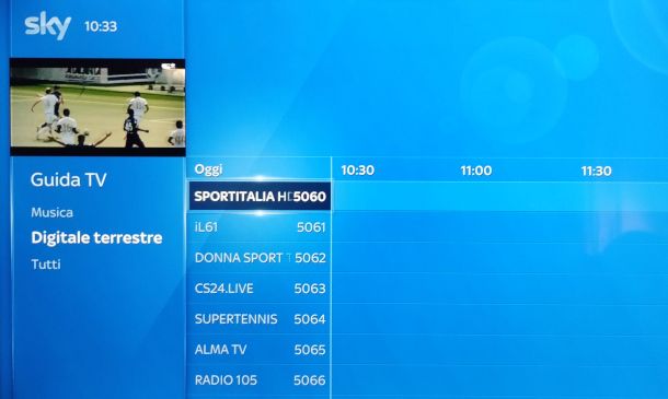 Sportitalia su Sky Q