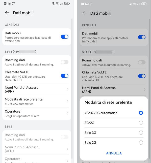 Come attivare il 4G su Huawei