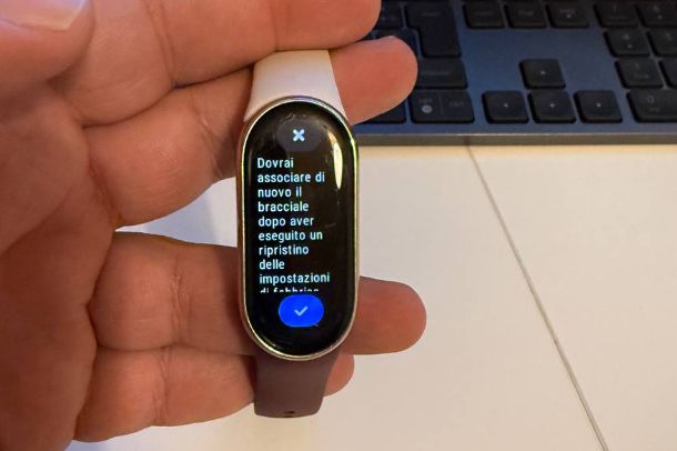Come resettare Mi Band