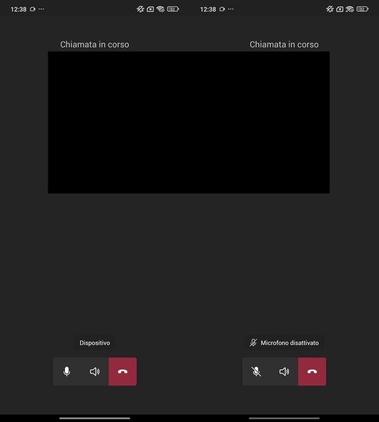 Disattivare microfono Microsoft Teams Android