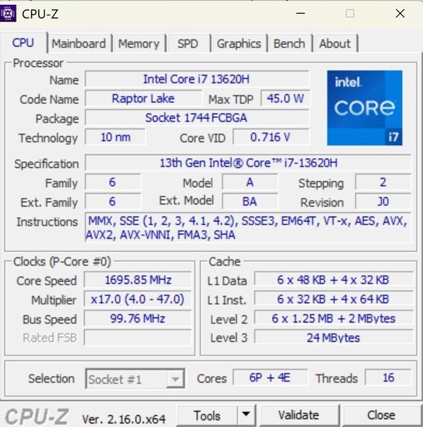 cpu z