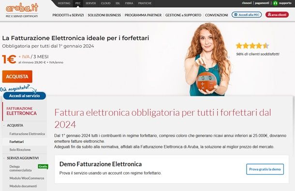 fatturazione elettronica forfettari