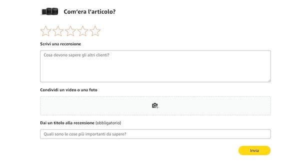 Recensione Amazon