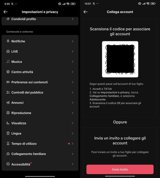 Bloccare TikTok figli