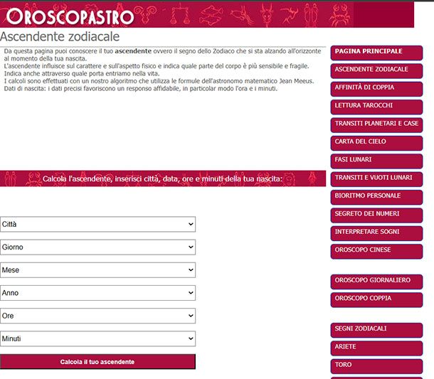 Oroscopastro