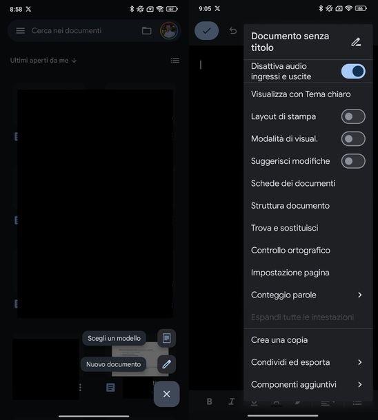 Documenti Google Android