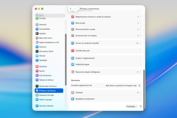 Come abilitare le protezioni di macOS