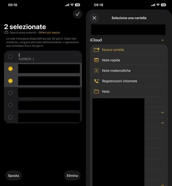 Recuperare note cancellate Apple Note iOS