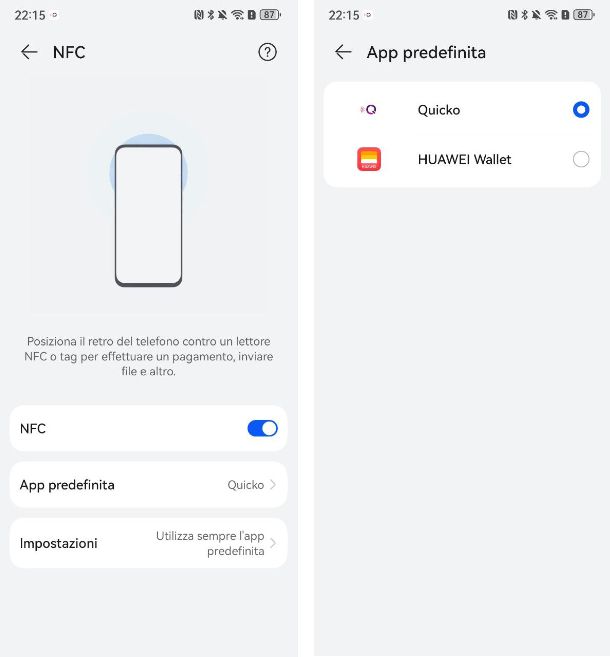 Come attivare NFC su smartphone Huawei