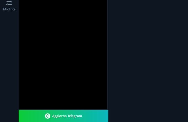 Aggiornare app Telegram Windows