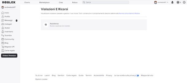 Recuperare account Roblox bloccato
