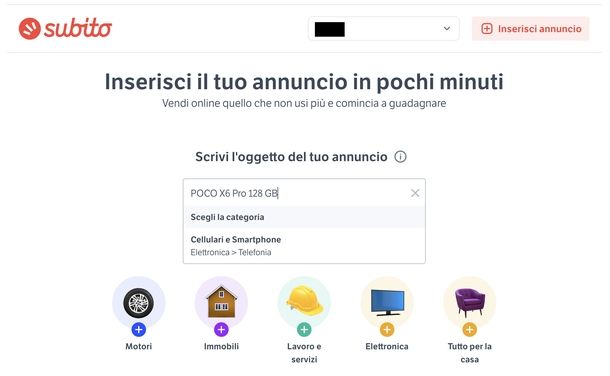 Mettere annuncio Subito.it Web