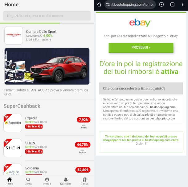 schermate app Bestshopping