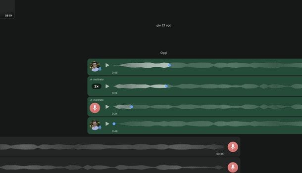 Velocizzare audio WhatsApp macOS