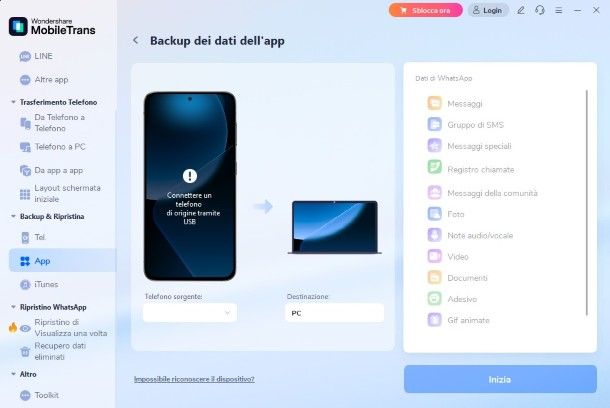 Backup WhatsApp MobileTrans