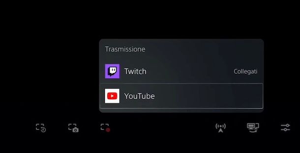 Trasmettere YouTube su PS5