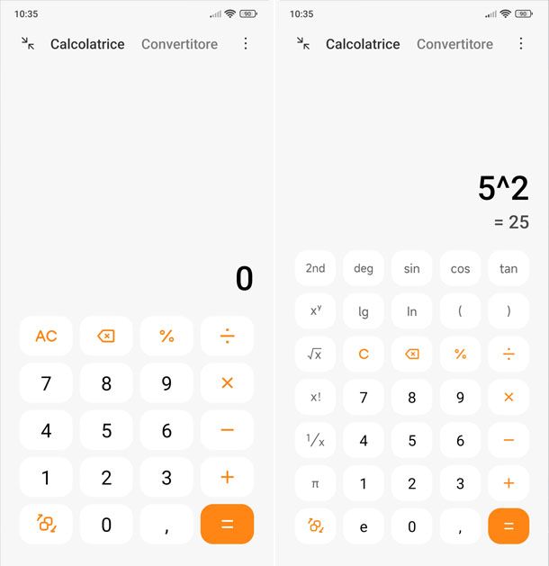 Calcolatrice Android