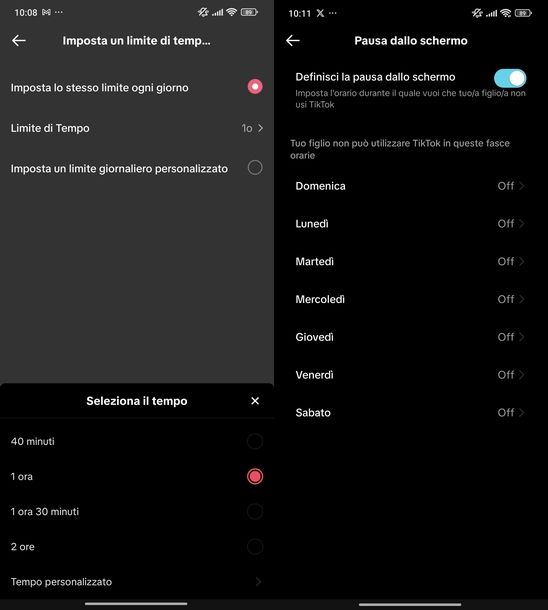 Bloccare TikTok figli