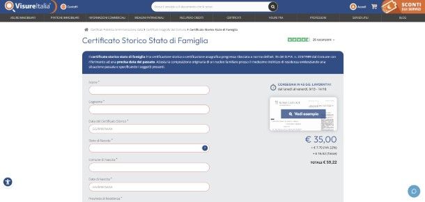Stato di famiglia storico