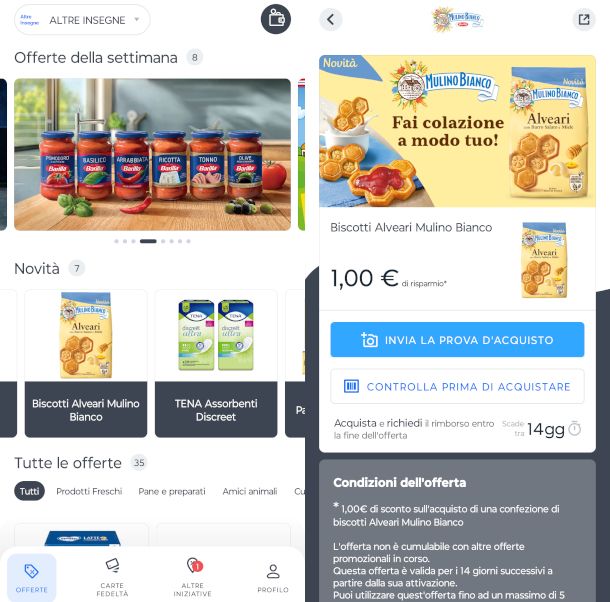 schermate app WeScount