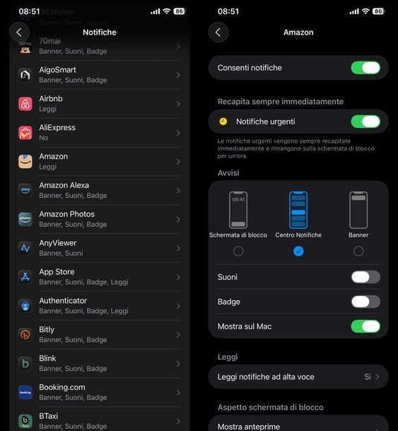 Disattivare popup iPhone