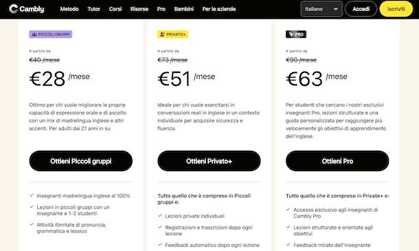 Costo Cambly