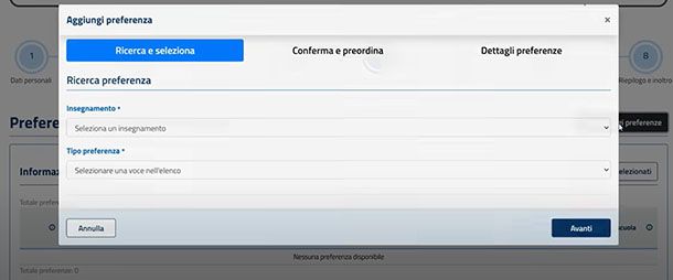 Conferma e preordina