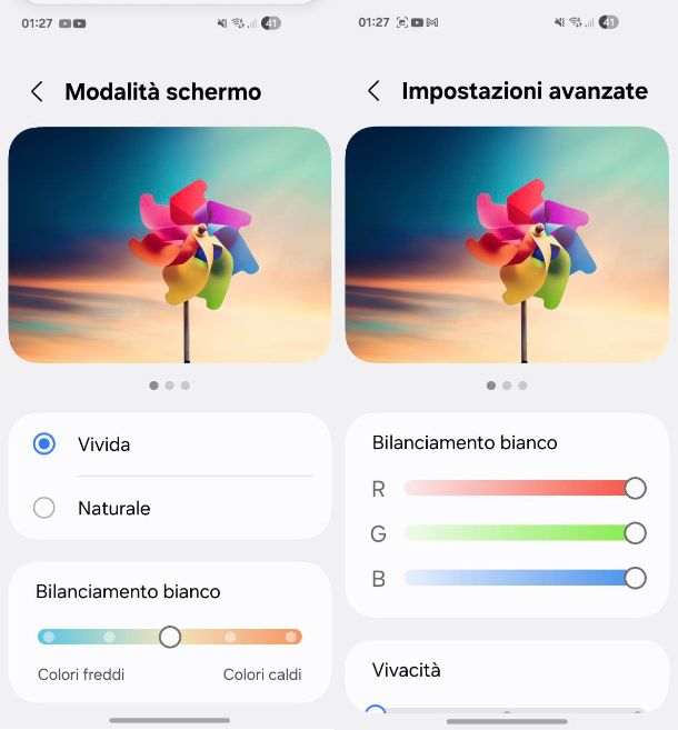 Come calibrare lo schermo su Samsung
