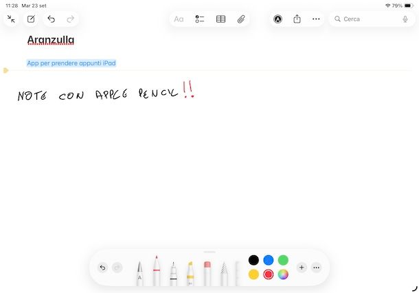 Note su iPad