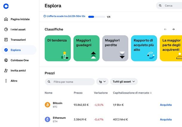 coinbase home
