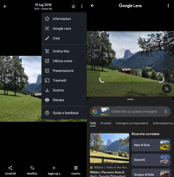 schermate app Google Lens