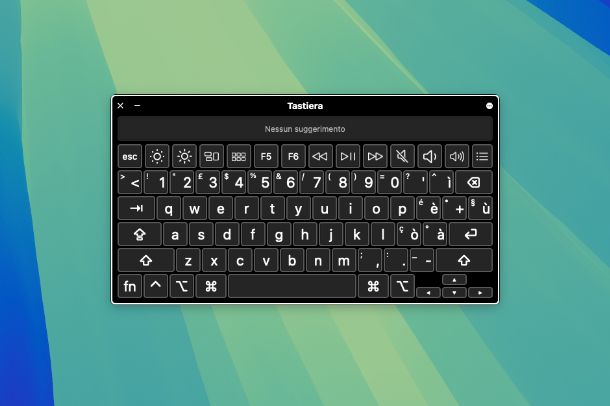 Tastiera virtuale macOS