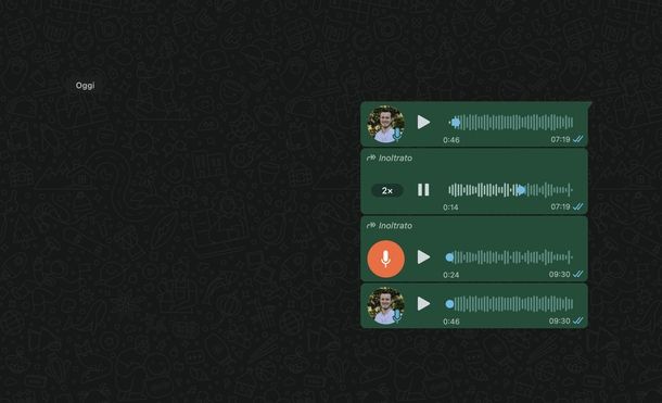 Velocizzare audio WhatsApp Web