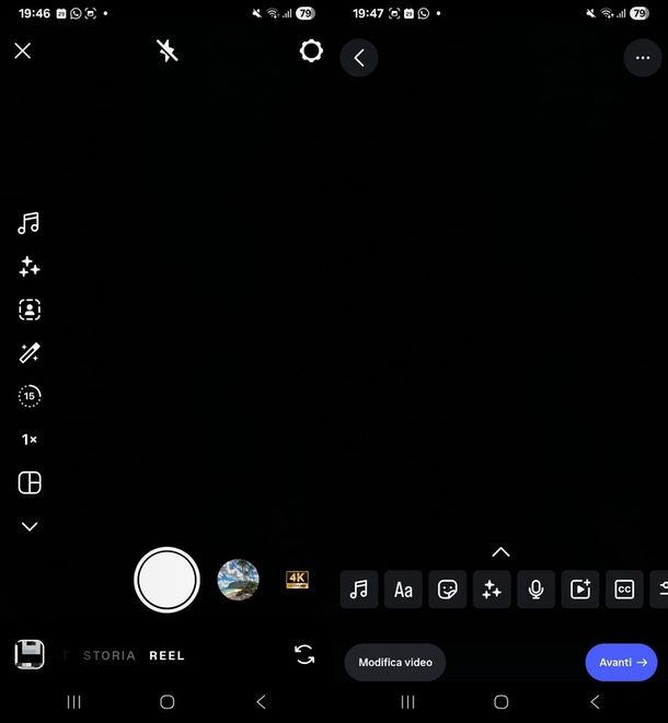 come fare video Reel Instagram