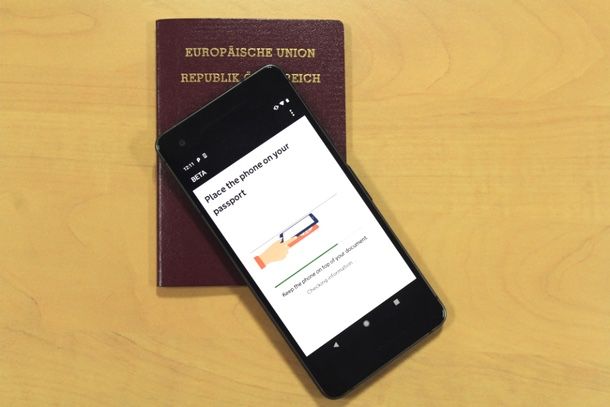 scansione chip passaporto