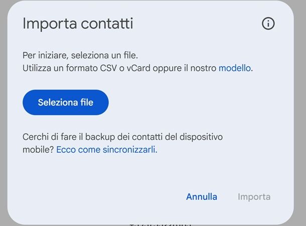 gmail importare