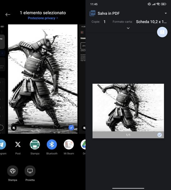 Creare PDF da foto Android