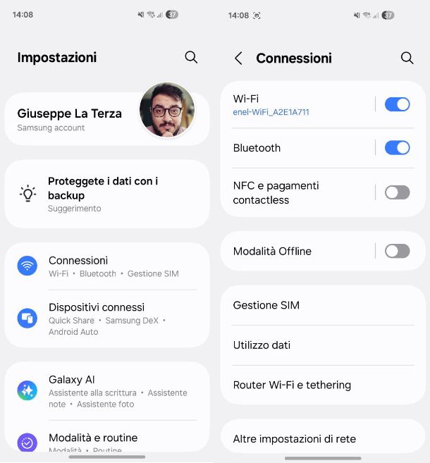 Come attivare NFC su Samsung