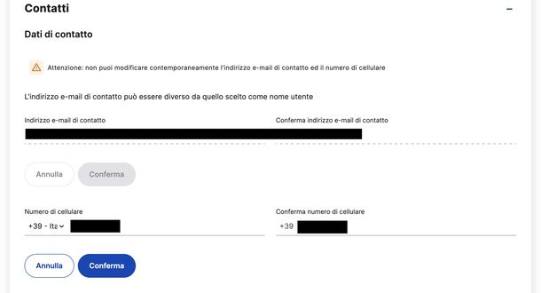 Cambiare numero di telefono SPID PosteID