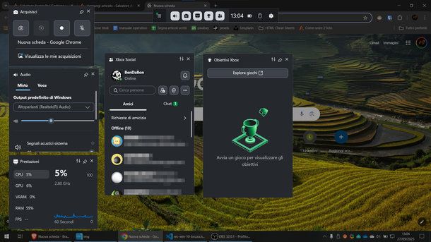 Overlay della Game Bar in Windows 10