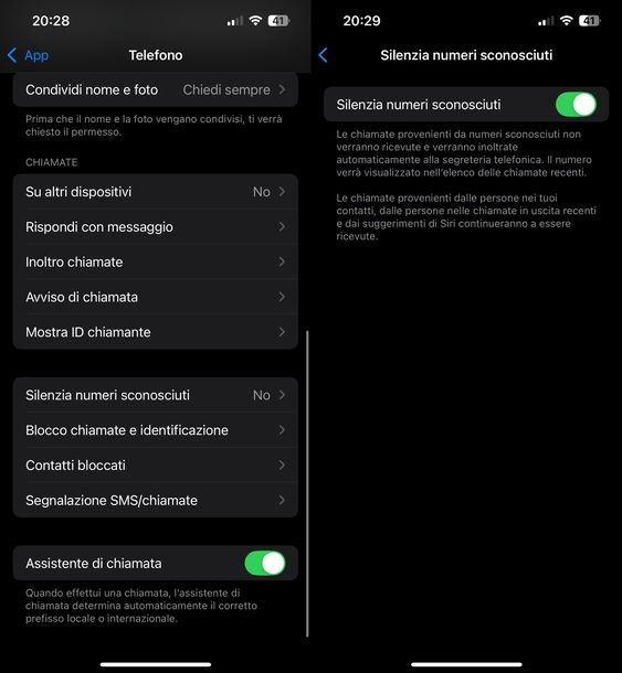Bloccare numeri indesiderati iPhone