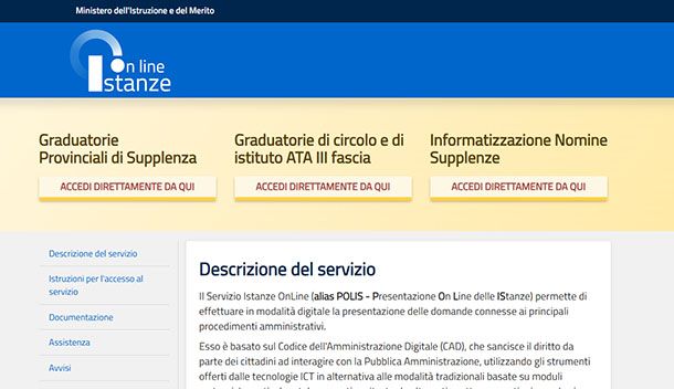 Istanze Online