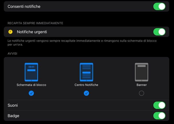 Disattivare popup iPad