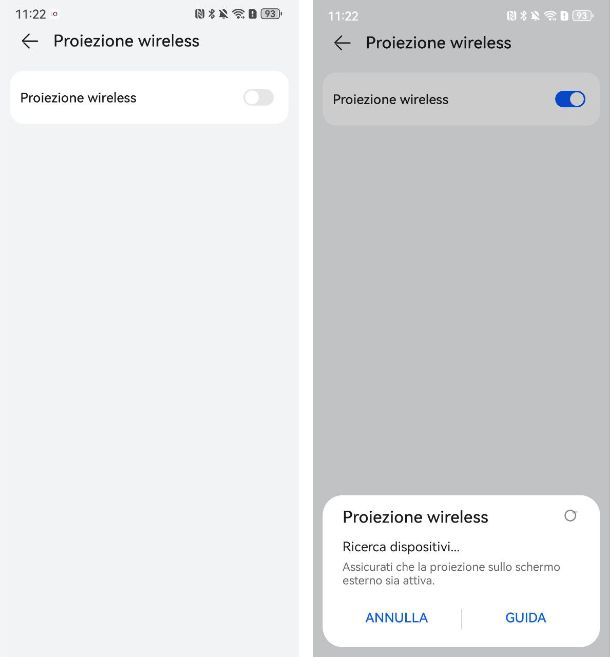 Come trasmettere schermo Huawei su TV
