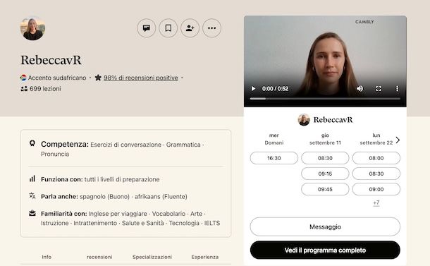 Cambly Tutor